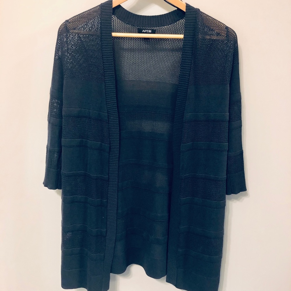 Apt 9 Open Front Open Stitch Cardigan